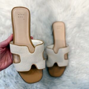 a new day Cream Slip-On Sandals